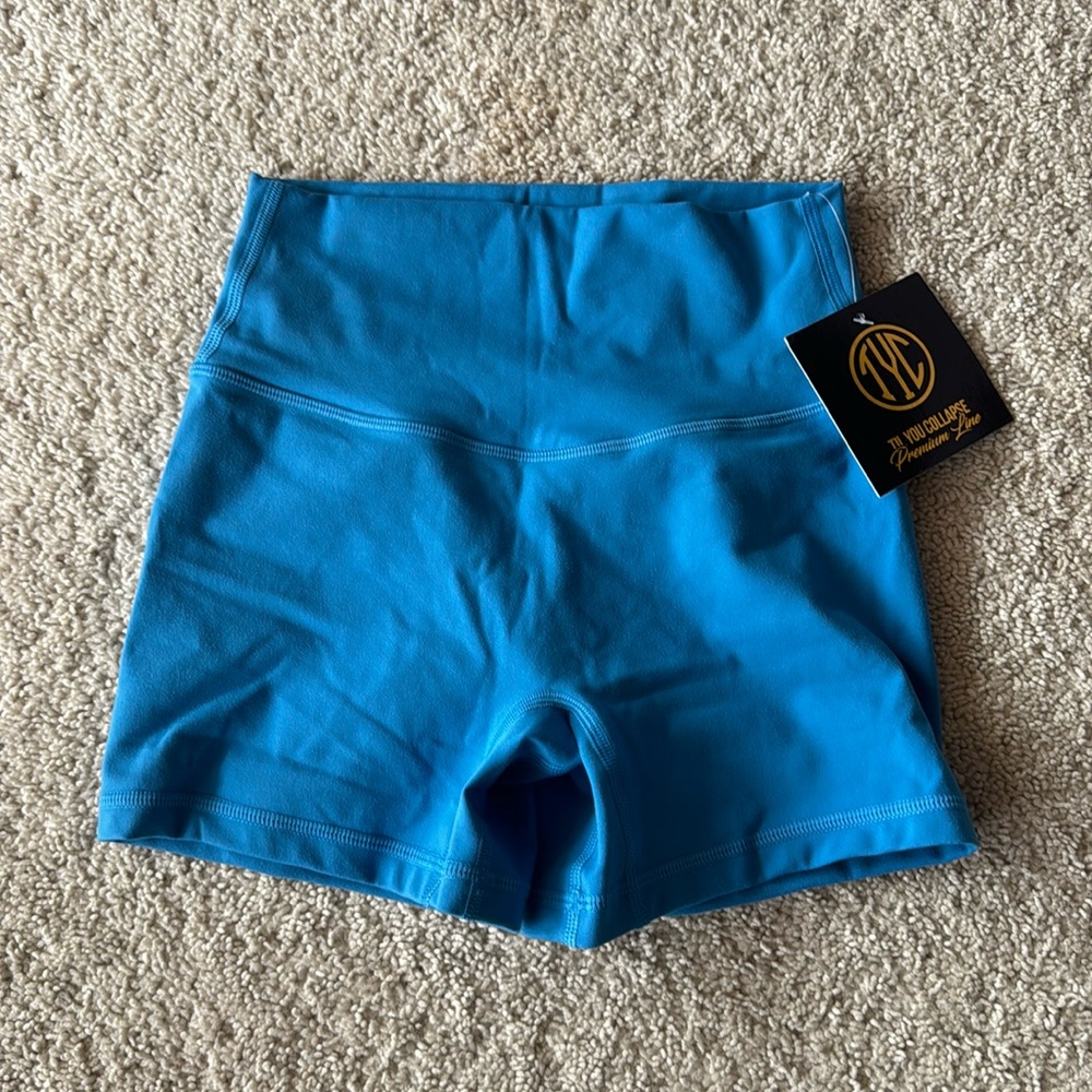 TYC Blue Scrunch Shorts